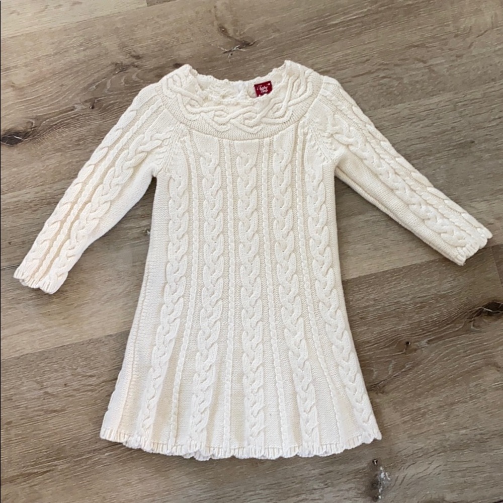 Baby Gap Cream Knit Sweater Dress